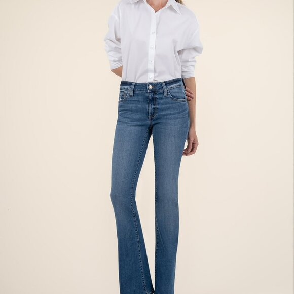Kut from the Kloth Natalie Mid Rise Bootcut Size 1212 / Studious W/Med Base Wash - Picture 1 of 3